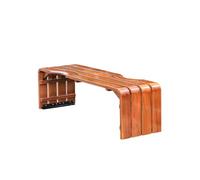 NXNONEPD Chaise de Park Banc extérieur Courtyard Enveillance en Plein air en Bois Massif Chaise Commerciale Commerciale Communauté Bench Spot Bench Bancs (B 150 cm)