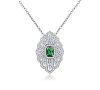 NXNONEPD Collier chanceux Girls Cumbic Zirconia Lace Oval Design Promed Collier pour les femmes