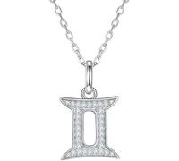 NXNONEPD Collier Silver Shining Colliers Sterling Douze constellations Moisanite Incru