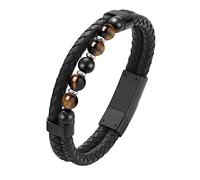 NXNONEPD Crémation bijoux perles de lave pour cendres pour femmes hommes Geriness Leather Memorial S, 4,20cm