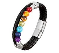 NXNONEPD Crémation bijoux perles de lave pour cendres pour femmes hommes Geriness Leather Memorial S, 4,20cm