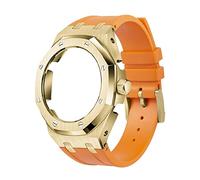 NXNONEPD For GA2100 GA2110 Metal Watch Case Frosted Bezel Fluororubber Strap Watchband Conversion Accessories