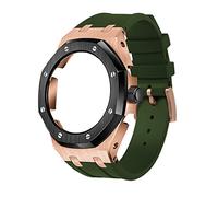 NXNONEPD GA2100 5rd Model Home Oak Metal Bezel Silicone Strap Simple In-one Watch Bands For GA2100/2110 Accessories