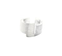 NXNONEPD Mesdames Silver Silver Silver large bande ordinaire anneaux réglables, irréguliers brossés ouverts de doigt de doigt pour la fête pour la fête y2k rock punk hip hop