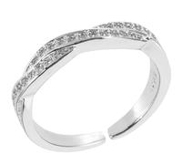 NXNONEPD Messe Ring Opening Design Fashion Jewelry Zircon Stones for Unique Style