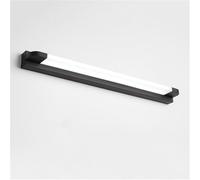 NXNONEPD Modern Simple LED Vanity Light Acrylic Black Bath Mirror Lamps Linear Wall Sconce Lighting Fixtures for Cosmetic Mirror(6000k White Light,30'')