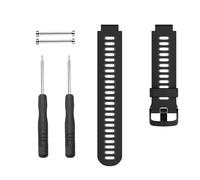 NXNONEPD Pour le précurseur 235 Watch Bands Black Buckle Sport Silicone Watch Strap Remplacement pour Forerunner 230/220/235/620/630/735XT et approche S20 / S5 / S6 Smart Watch Band