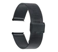 NXNONEPD Sangle de montre Universal Watch Band 16 mm 18 mm 20 mm 22 mm 24 mm Mesh en acier inoxydable Band de bougie Bracelet Bracelet Black Rose Gold Silver