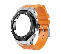 NXNONEPD Soft Silicone Strap Metal Case For GA2100-1A1 Mod Retrofit Kit