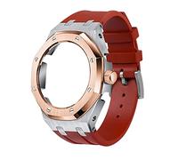 NXNONEPD Soft Silicone Strap Metal Case For GA2100-1A1 Mod Retrofit Kit