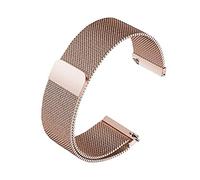 NXNONEPD STRAPE MONTRE MANDE MESH STRAPE D'ACIER INOXDUBLE 12 14 15 16 18 20 22 mm STRAPE DE REMPLACEMENT METAL /23.0 mm/Gold
