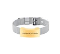 NXNONEPD Toujours dans mon cœur Crémation Bijoux pour cendres Watch Band Urn Bangle for Women Men Memorial Keepsake, 5