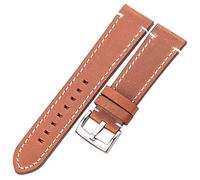 NXNONEPD watch strap, hand-stitched retro strap men's and women's leather 18 20 22 24mm strap stainless steel buckle,bracelet