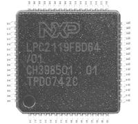 NXP Semiconductors Microcontrôleur embarqué LQFP-64 32-Bit 60 MHz Nombre I/O 47 Tray