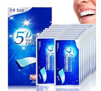 NXPUXP 14 Paires D'autocollants Blanchissants,Bande Blanchiment Dentaire,Bandes de blanchiment des dents,Élimination Professionnelle et Efficace Des Taches/Café/Tabac