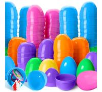 NXPZ 48 Pièces Oeufs de Pâques en Plastique, 5,5 cm Oeufs de Pâques à Remplir, Oeufs Décoratifs de Pâques pour Chasse aux Oeufs, Remplissage de Bonbons, Cadeaux de Fête, Remplissage de Paniers