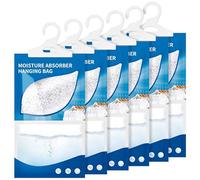 NXPZ 6 x 230g Absorbeur d'Humidité, Sachets Déshumidificateurs Suspendus pour Placard, Set Anti-Moisissure et Humidité pour Cuisine, Salle de Bain, Garde-Robe, Voiture, Élimine les Odeurs
