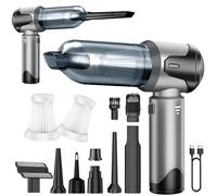 NXPZ Aspirateur à Main, 15000Pa Aspirateur à Main sans Fil, 3 en 1 Rechargeable Portable Léger, Mini Aspirateur 3 Vitesses, pour Voiture, Bureau, Maison, Cuisine et Poils d'animaux