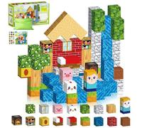 NXPZ Blocs Magnétiques, Jeu de Construction Magnétique 100 Pièces pour Enfants, Jouet Montessori Magnétique Créatif, Jouet Sensoriel STEM pour Garçons et Filles de 3 à 12 Ans