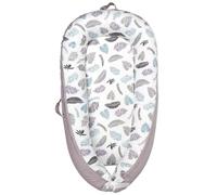 NXPZ Reducteur de Lit Bebe, Lit Bébé Nouveau-Né 90x50 cm, Doux et Confortable, 100% Coton, Couffin Réversible, Portable avec Poignée de Transport, pour Filles et Garçons de 0 à 24 Mois