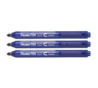 Pentel – Marqueur rétractable Pointe ogive Bleu – G