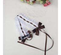 NXSLONE Lolita Coiffe, Bandeau Lolita, Accessoires, Cerceau à Cheveux, Dentelle Douce Kawaii Lolita Ruban Arc Bandeaux Dame Couvre-Chef Loli Bandeau foncé Bandeau Cheveux Accessoires 2 pièces(5)
