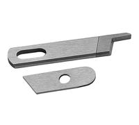 NXSUCALBR 1/2 Lame de Couteau supérieure et inférieure de Haute qualité Compatible with Machine à Coudre Singer (Accessoires Inclus) #412585 550449(1Set)