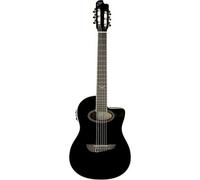 EKO GUITARS - NXT NYLON N100CE SEE THROUGH BLACK, Guitare Classique Électrifiée Cutaway, Table Épicéa, Eclisses, Fond et Manche Acajou, Touche South American Roupanà, Mensur 650 mm, Couleur Noir