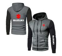 NXTBHDCW Sweat À Capuche pour Hommes pour Vestes Graphiques SU.ZU.K.I Sweatshirts À Manches Longues Confortables Survêtement À Fermeture Éclair Vêtements -SHS||M