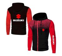 NXTBHDCW Sweat À Capuche pour Hommes pour Vestes Graphiques SU.ZU.K.I Sweatshirts À Manches Longues Confortables Survêtement À Fermeture Éclair Vêtements -HongS||M