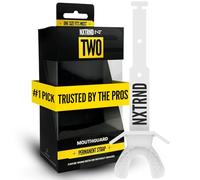 Nxtrnd Two Protège-dents de football, embouchure de football avec sangle, convient aux adultes et aux jeunes (blanc)