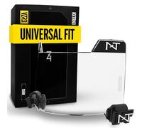 Nxtrnd VZR3 Visière de Football incurvée pour Casque de Football Professionnel, Compatible avec Les Casques de Football pour Jeunes et Adultes, Comprend des Clips de visière, Un lot d'autocollants et