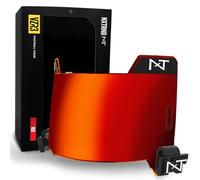 Nxtrnd VZR3 Visière de Football, Technologie de Verres incurvés, Compatible avec Les Casques de Football pour Adultes et Jeunes (Rouge)