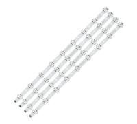 NXVASKEIP Lot de 4 bandes LED for LG 65UK6300YVB, 65UK6300, 65UK6400, 65UK6470PLC, 65UK6400PLF, 65UK6300PUE, SSC_65UK63_9LED_SVL650A95 EAV64013801 Barre lumineuse