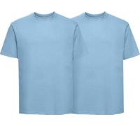 NY Deluxe Edition Lot de t-shirts à manches courtes et col rond pour homme - Pour la gym, la course à pied, bleu ciel, M