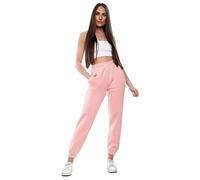 NY Deluxe Edition Pantalon de jogging ample en polaire pour femme Grande taille, rose bébé, 50/52/grande taille