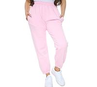 NY Deluxe Edition Pantalon de survêtement en polaire pour femme, bas de survêtement, taille UK 8-16 (rose bébé, 8)
