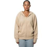 NY Deluxe Edition Sweat à capuche en polaire uni avec fermeture éclair pour femme Taille 36-56, stone, 50-52 Grande taille