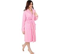 NY Threads Robe de Chambre à Col Châle Pour Femme, Vêtements de Nuit et d'intérieur Doux et Douillets, X-Large, Rose