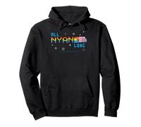 Nyan Cat All Nyan Long Rainbow Internet Cat Funny Meme Sweat à Capuche