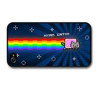 Nyan Cat Rainbow Videogame Illustration Emoji coque pour iPhone 4 4S