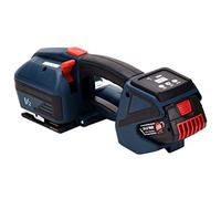 NYANS Cercleuse Électrique Portative, Cercleuse à Fusion à Chaud avec Batterie 4000mah, Cercleuse d'emballage Automatique, Outil de Cerclage de Soudage Portable