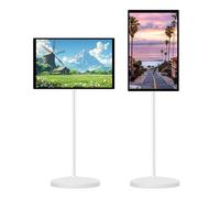 NYANS Écran Tactile Intelligent Mobile 24/32", Téléviseur Intelligent Portable avec Écran Tactile, Batterie 10 000 mAh, Téléviseur Roulant sur roulettes Android OS 24inch-8+128G