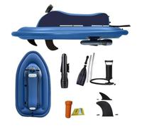 NYANS Jet-Ski Gonflable Électrique Et Scooter sous-Marin 2-en-1 Pliable, avec Moteur sans Balais Et Batterie 10 000 mAh - Vitesse De 8 Km/h, pour Adultes Et Enfants (Plongée, Mer, Natation) 700W16A