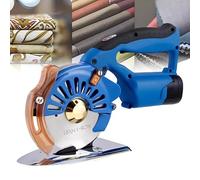 NYANS Machine De Découpe Rotative Électrique sans Fil 5 Vitesses, Épaisseur De Coupe De 27 à 40 mm, avec 2 Batteries, pour Tissus Multicouches, Cuir RCS-110B