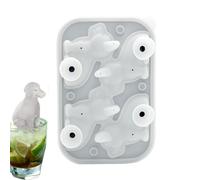 Nybhyjka Bac à glaçons - 4 cavités pour chien et chat | Moule à glace en forme de chat mignon - pour réfrigérateur, maison, boissons, café, vin, lait, jus de fruits