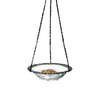 Nybhyjka Baignoire pour Oiseaux - Baignoire À Eau pour Oiseaux - Suspension Décorative en Métal pour Observatoire d'oiseaux, Balcon, Terrasse, Fenêtre D'appartement