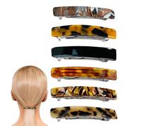 Nybhyjka Barrettes À Cheveux, 6 Barrettes Françaises Antidérapantes Pour Cheveux Fins, Accessoires de Mode Anti-Dérapants pour Élèves, Voyage, Plage, Mariage et Adolescence