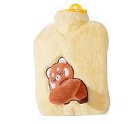 Nybhyjka Bouillotte en peluche - 900 ml - Compresse douce et chaude - Confortable - Sac chauffant de grande capacité pour, hommes et femmes