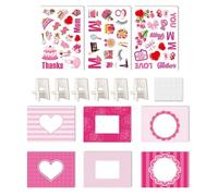 Nybhyjka Cadre photo de famille, kit de décoration inachevé pour la fête des mères, fournitures de fête des mères pour les travaux manuels parent-enfant